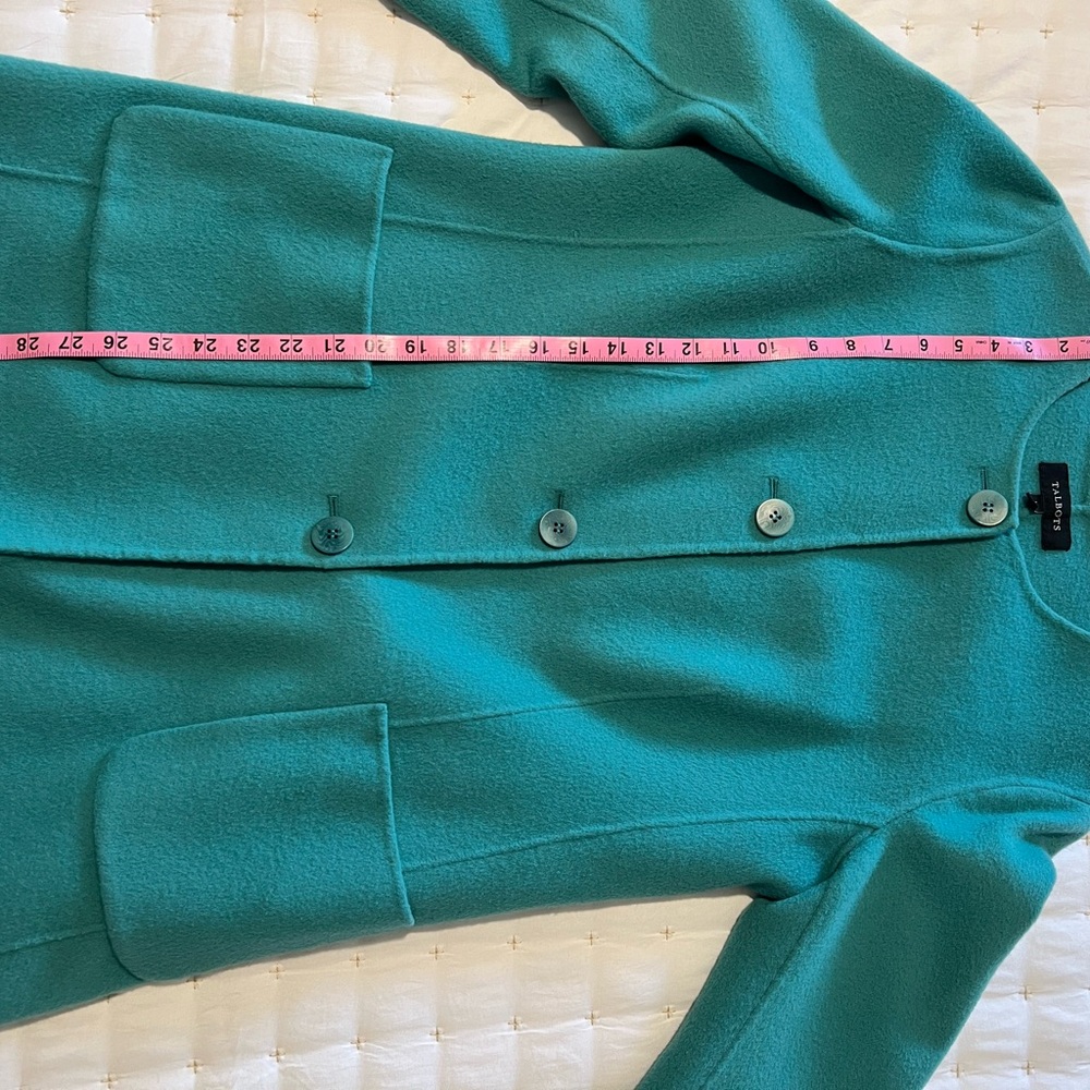 Talbots Turquoise Wool Blazer - Picture 5 of 8